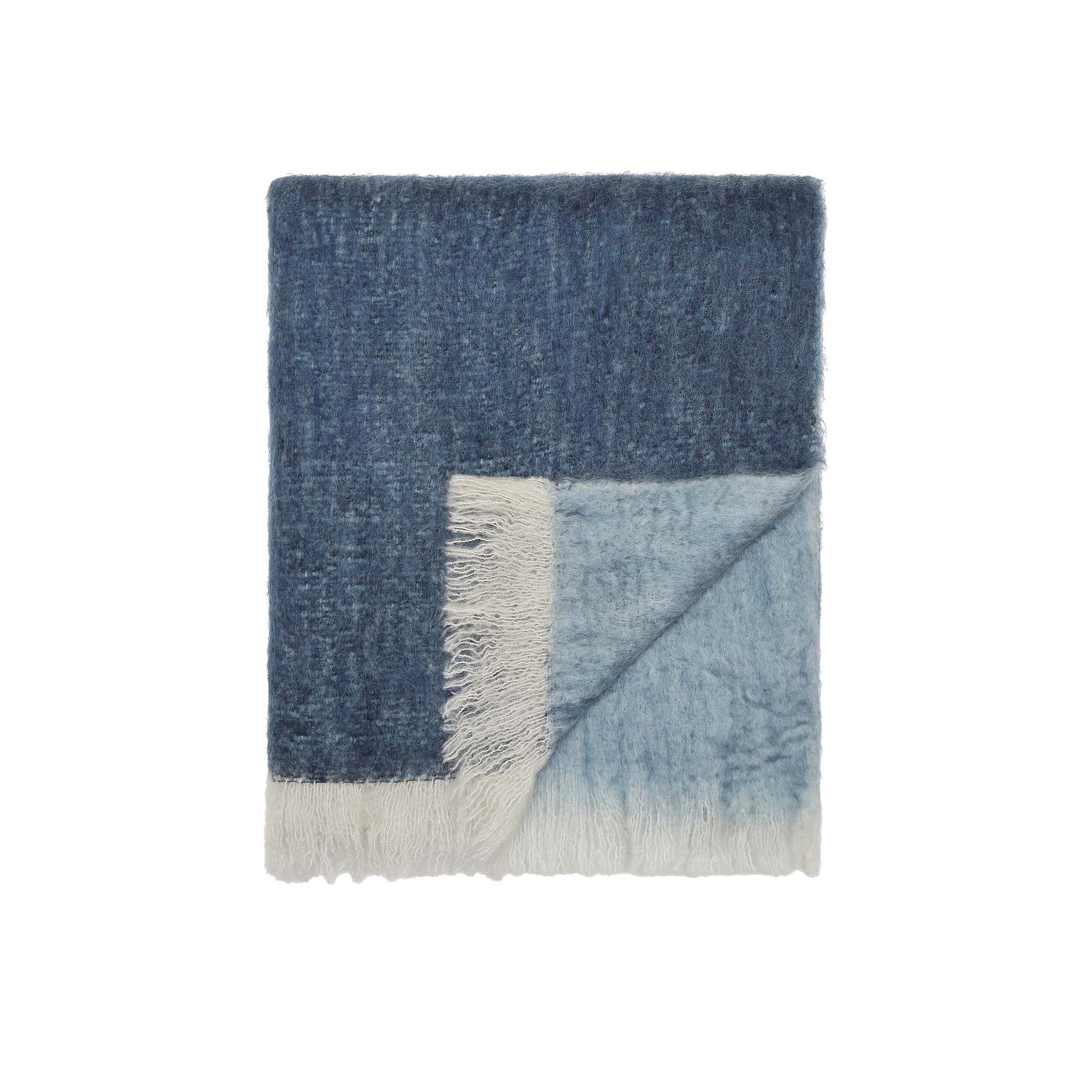 Kimono Jacquard Throw By Clarissa Hulse In Navy Blue